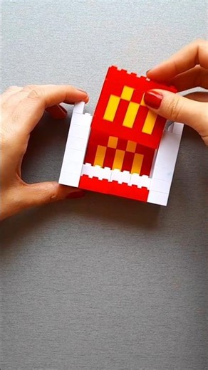 how to build Mcdonald's french fries with lego bricks #lego #mcdonaldsfrenchfries