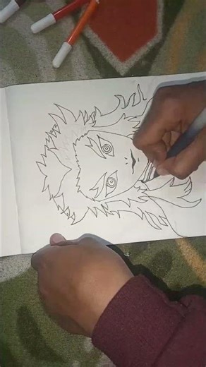 I Drew Rengoku 🔥🎨 | Demon Slayer Anime Art