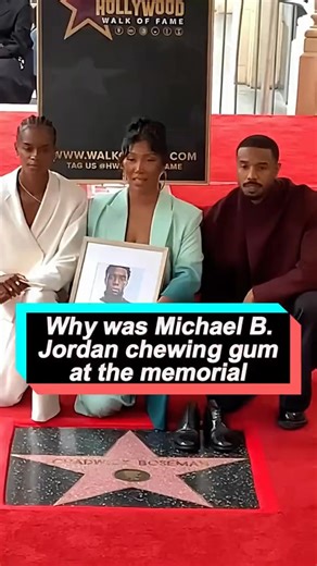 Why was Michael B. Jordan chewing gum at Chadwick Boseman's memorial He had three heartbreaking reasons #MichaelBJordan#ChadwickBoseman#us #usa | Celebrity 51News