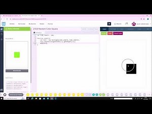 JavaScript 2.13.6 სავარჯიშო - Random Color Square / codehs.com / პროგრამირება
