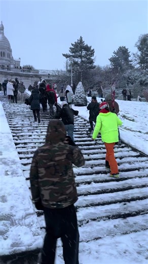 Experience the Magic of Snow in Montmartre, Paris