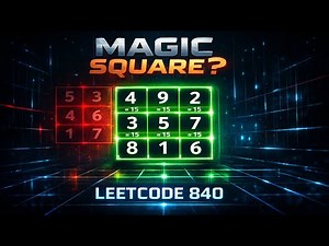 Magic Squares in Grid | LeetCode 840 Explained with Intuition, Diagrams & Java Solution