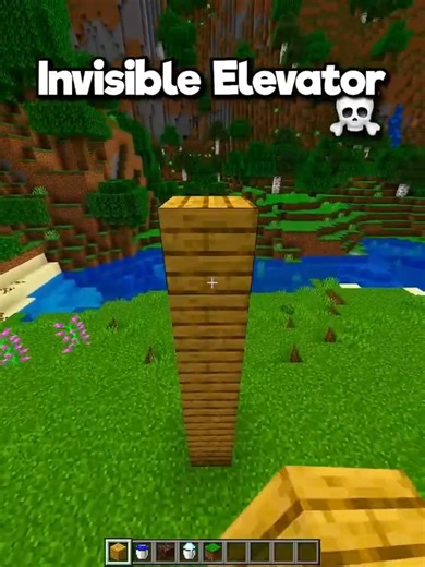“Minecraft Invisible Elevator 😳✨ | OP Secret Lift Trick!”