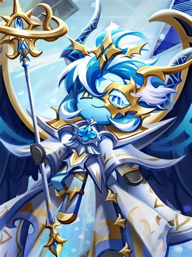 Shadow Milk Cookie Championship Costumes Design got me feeling crazy 🤤💙 #crk #cookierunkingdom #cookierunbraverse #shadowmilkcookie #purevanillacookie