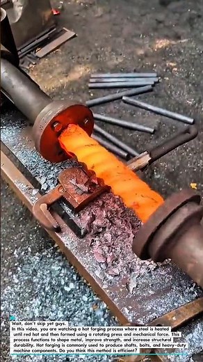 Hot Forging Process of Steel Using Rotating Press | Industrial Metal Forming.