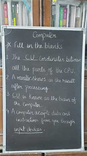 Computer Fill in the blanks/True False/ One word answer #education #exampreparation #viralvideo