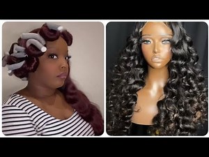 Flexi Rods On Straight Hair 🦱| Hair Style tutorial