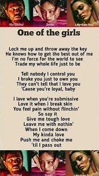 One of the girls - The Weekend (Lyrics) #song #lyrics #shorts