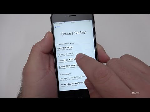 How to Restore an iPhone from an Updated iOS Backup