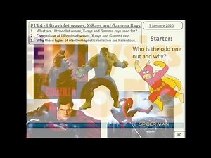 KS4 GCSE Physics AQA P13 4 Ultraviolet waves, X-Rays, and Gamma Rays Lesson Bundle | Teaching Resources