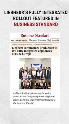 Liebherr Appliances India on Instagram: "When technology meets design, you discover the fully integrated refrigerator. A masterpiece that blends seamlessly into your kitchen while elevating every moment. Freshness, elegance and performance, all concealed in plain sight. We revealed it with the same finesse, from subtle teasers to a grand CGI showcase. Because extraordinary design deserves an extraordinary launch. #Liebherr #LoveFreshIdeasLoveLiebherr #IntegratedDesign #KitchenElegance #SeamlessL