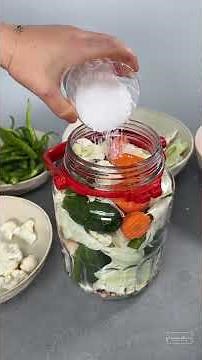 Pickled vegetables - detailed pickling recipes #tiktokfood #winter #pickledvegetables #fermentati...