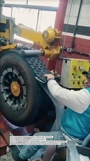 Genius Truck Tire Retreading Machine Restores Worn Tires Like New