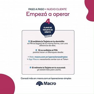 9.8K views · 64 reactions | ¡Conocé los primeros pasos de ser nuevo cliente! | Banco Macro | Facebook