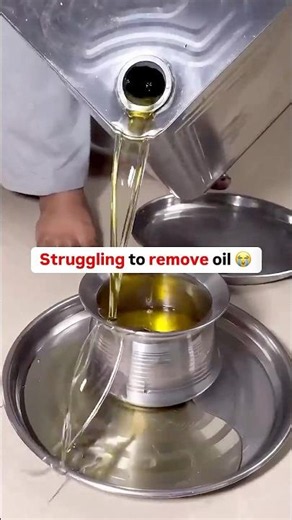 The easiest way to remove oil 🤫 #shorts #kitchengadgets manual hand pump oil remover