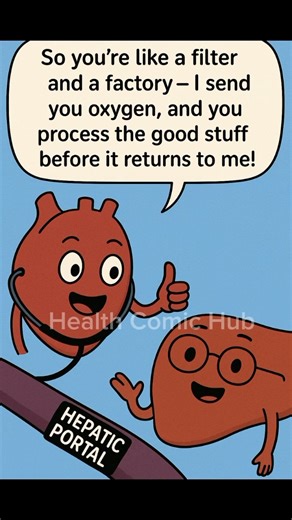 When the Heart Meets the Liver 💓🧠 | Funny Medical Comic About Blood Supply Explained!