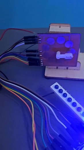 Zafer Yıldız | Electromechanical LED effect circuit #zaferyildiz | Instagram