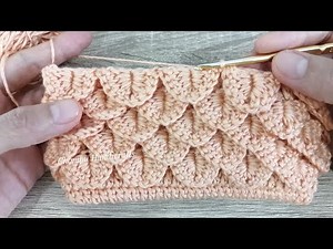 Tutorial Crochet Purse Bag - Crocodile Stitch - Beginner Friendly