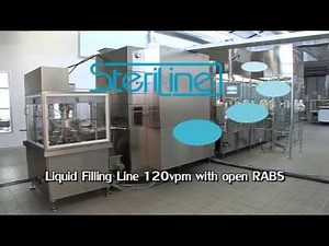 Liquid Filling Line 120vpm with open RABS