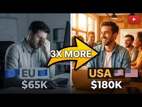 $180K vs $65K: Why US Developers Earn 3X More Than Europe (2025)💰