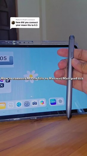 Replying to @rlhsjd Hi, and for everyone's asking for the tuts on how to connect the M-pen lite to Matepad 11.5, here it is ✨️💓 #tutorial #huawei #matepad115 #mpen #pen #pad #tablet #notes #fyp #trending #videotutorial #videoviral
