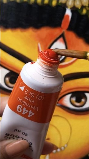 Maa Durga Drawing ✨ Navratri special drawing #shorts #durga #drawing #maadurga #acrylicpainting