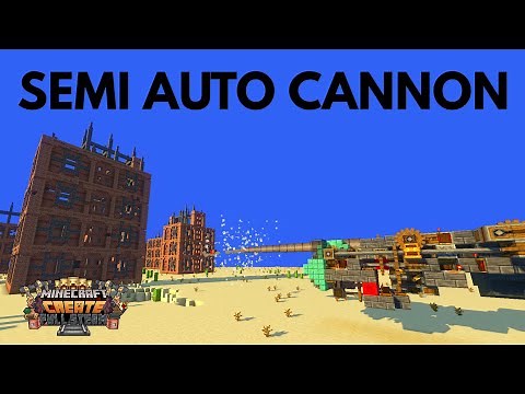 I made a powerful CANNON that reloads automatically - Create Mod v0.5