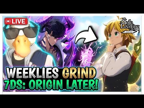 DAILIES & WEEKLIES GRIND ON SOLO LEVELING: ARISE & SEVEN DEADLY SINS: ORIGIN