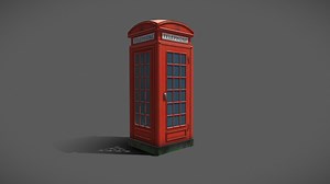 Red Telephone Box - 3D model by rustwd