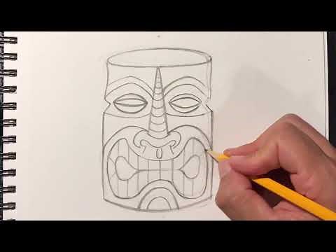 How to draw a tiki