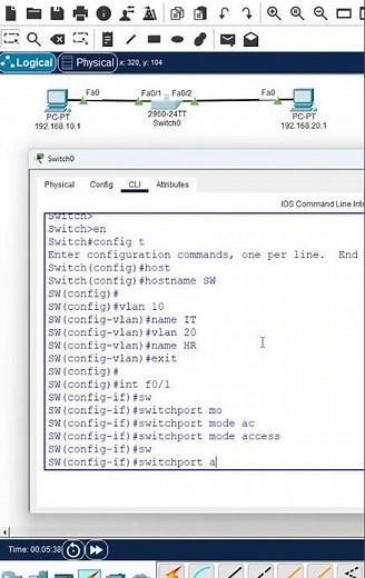 2.How to assign interface in vlan ? | Packet Tracer