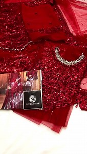 1K reactions · 67 shares | RED CUTWORK FULL NET 4 yard Jamawer gharara Code TUC For order DM or Whatsapp +923363171853 | Designs Now | Facebook