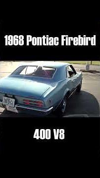 1968 Pontiac Firebird 400 V8 Four Speed Muscle Car #classiccar #acceleration #testdrive