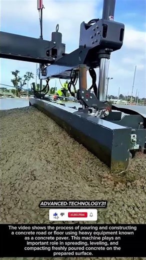 Concrete Road Paving Process Using a Concrete Paver Machine !! #innovation #tool #ideas