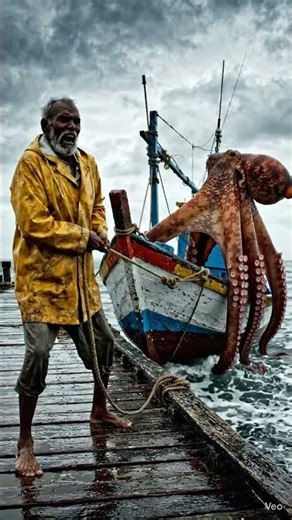 octopus and man☠️ #trending #viral #short #video #1millionviews