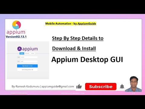 1.How to Download & Install "Appium Desktop GUI" | Step-by-Step Guide
