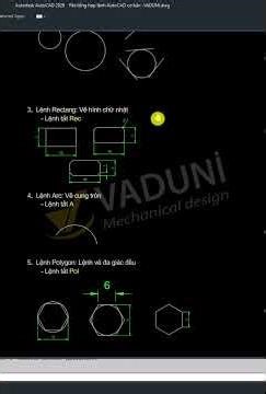 Top 30 lệnh vẽ AutoCAD cơ bản thường dùng nhất