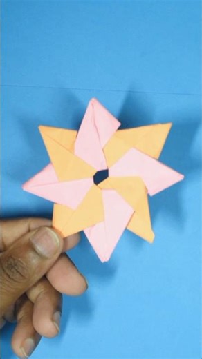 How to Make a Paper Shuriken #shorts #papercraft