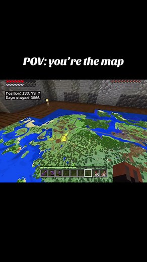 He’s the map #minecraft #minecraftbedrock #minecraftbuilding #minecraftmap #map