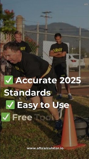 Army Fitness Test (AFT)Calculator 2025 | Instantly Check Your AFT/ACFT Score. #armfitness #usarmy