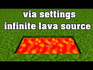 How to make via settings infinite lava source in Minecraft 1.19.4 !!! 😱