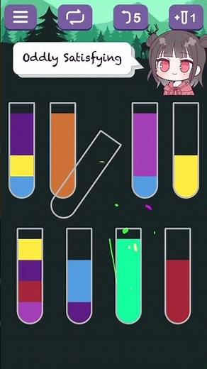 Oddly Satisfying Puzzle! | 癖になる色分けASMR② #shorts #watersortpuzzle