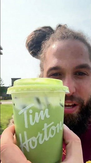I Tried Tim Hortons’ NEW Iced Matcha Latte… 🍵😳