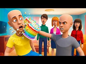Classic Caillou Ruins His Birthday Party / Gets Punished / Grounded
