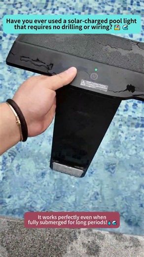 SANSI Solar Pool Lights 😍 #sansi #pool #greenlove #poolparty #swimmingpool #light #poollights