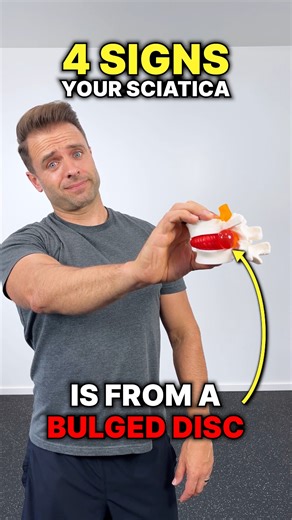 Is your sciatica a bulged disc? Or is it coming from something else? 🤔 - I recently published a full video over on the "Tone and Tighten" YouTube channel to help you figure out what's causing your sciatica so you can know the best way to treat it. - Hope it helps and good luck! 🙏🏼 | Jared Beckstrand, DPT