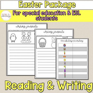 Digital and Print Easter Package for Special Education and ESL