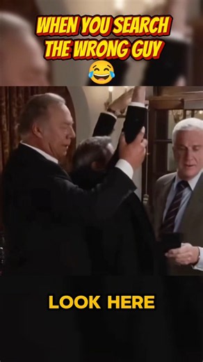 Frank Drebin Searches the Wrong Guy Leslie Nielsen The Naked Gun (1988) Comedy Parody Movie