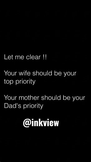 Wife First. Mom Comes First for Dad. ❤️
