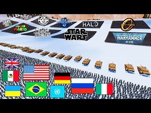 Every EARTH Army VS 7 Million of Every FANTASY ARMY! - UEBS 2: Ultimate Epic Battle Simulator 2